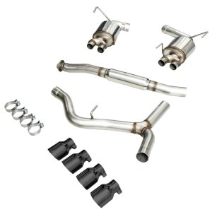 Subaru WRX Performance Exhaust - Rear - AWE Tuning - Cat-Back Touring, Diamond Black Tips (102mm) - Diamond Black - `15-`27